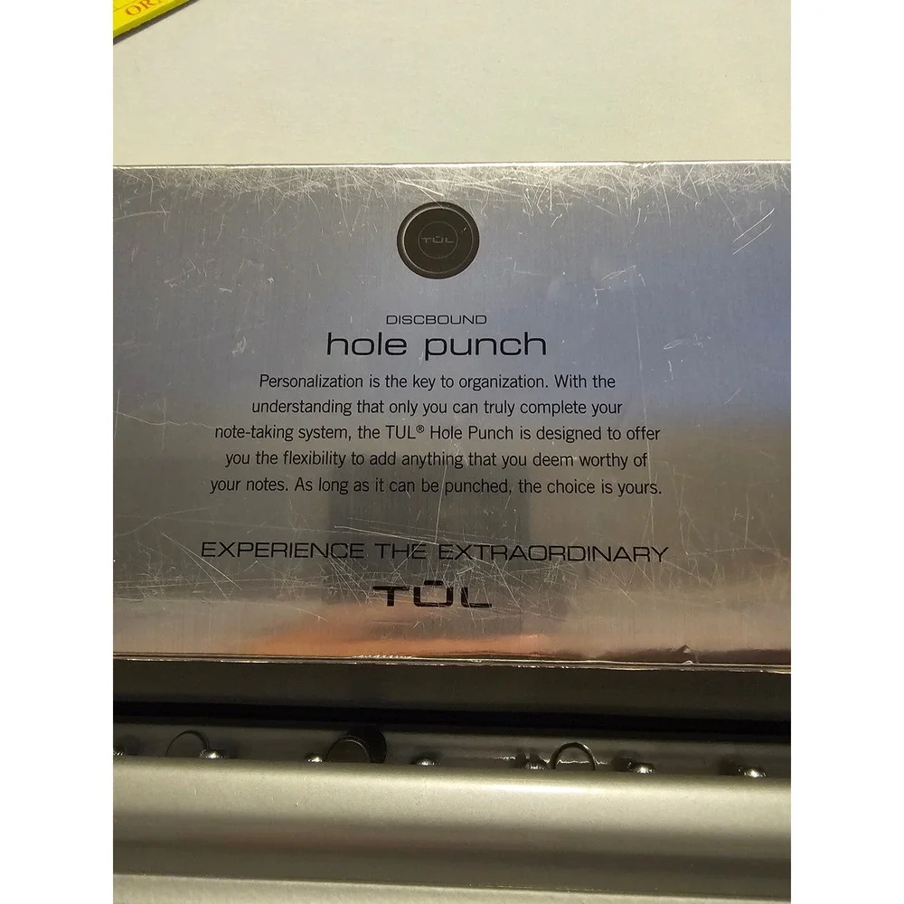 TUL Discbound Hole Punch Silver Custom Note-Taking System